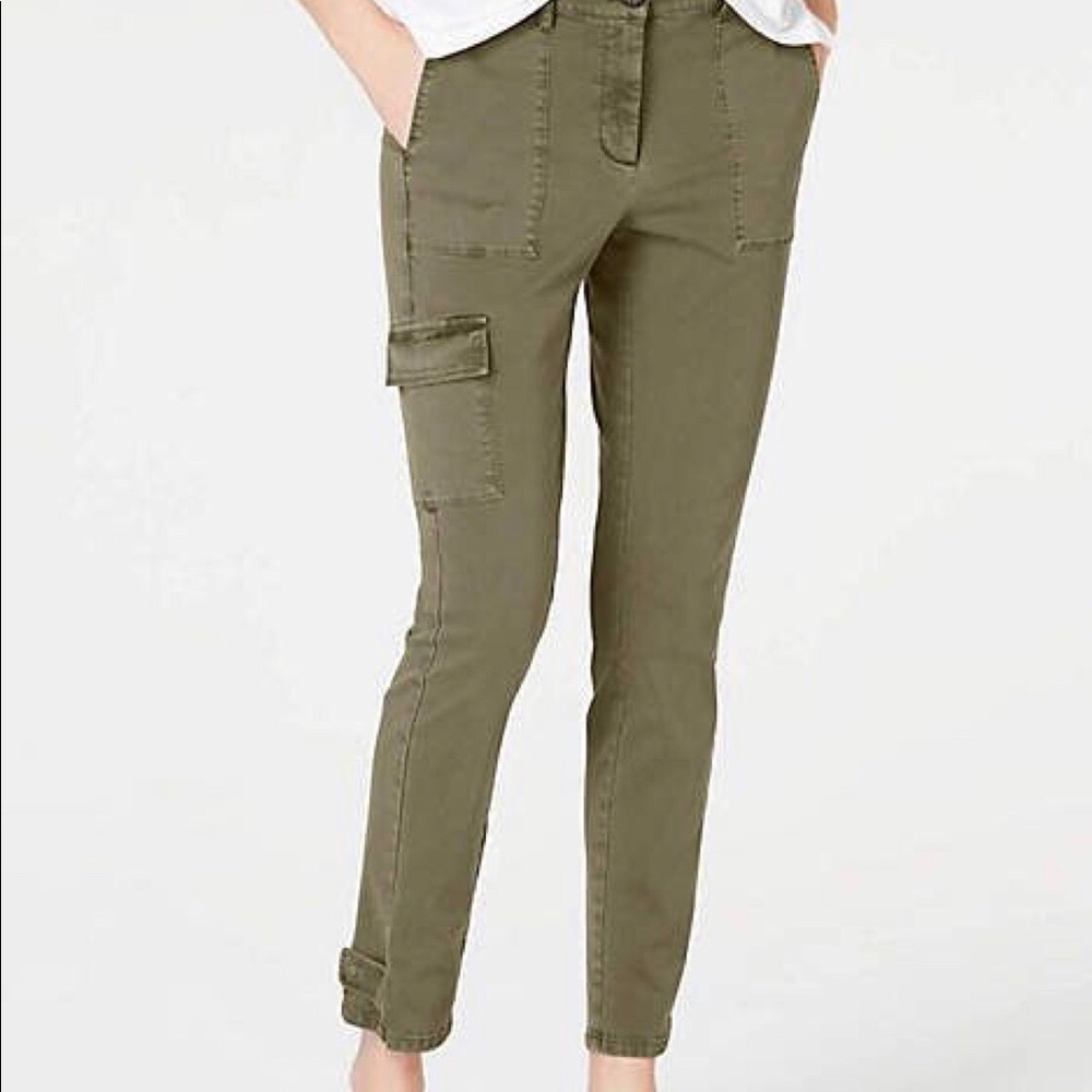 J. Jill Cotton Stretch Cargo Ankle Pants